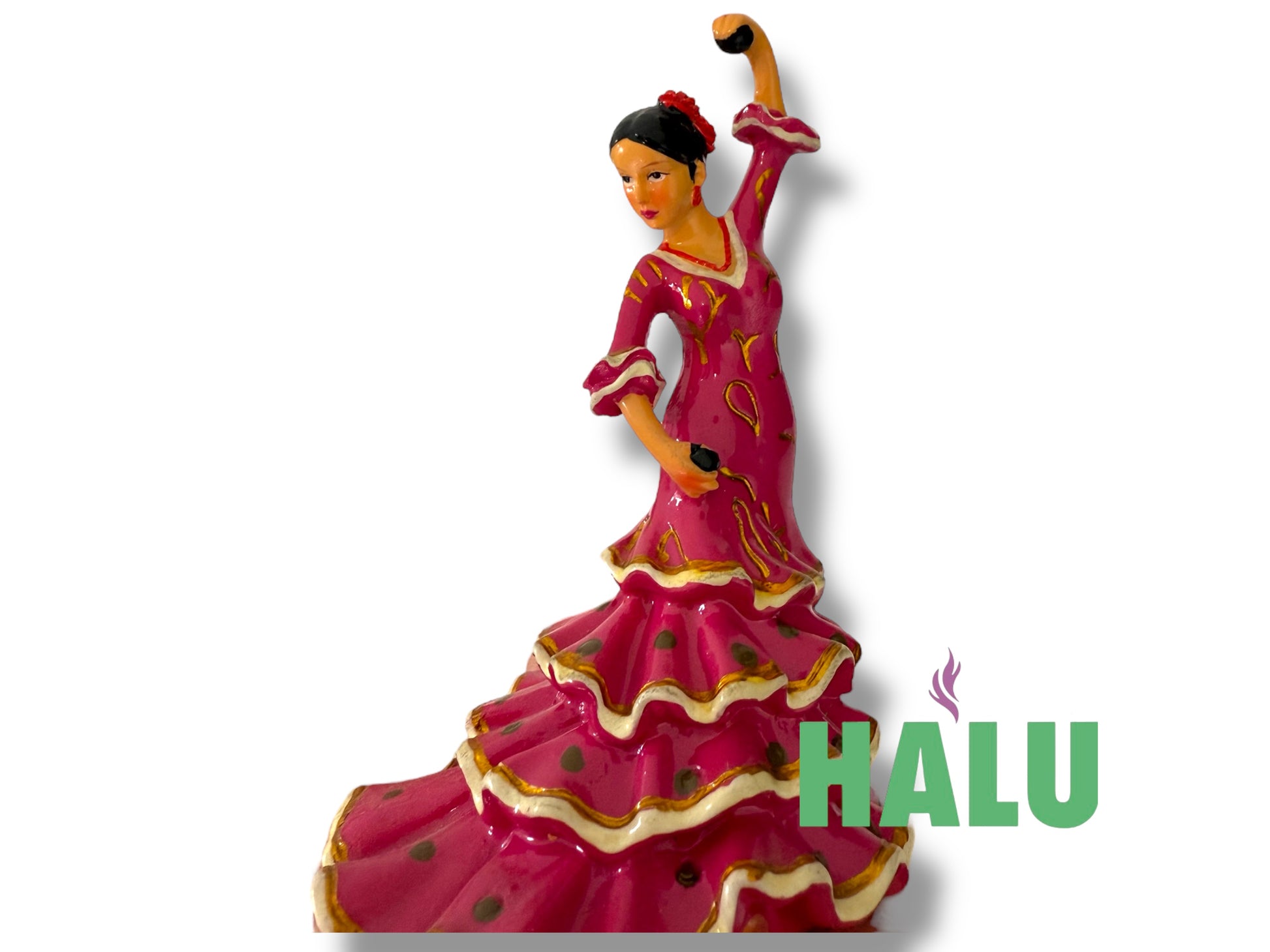 Muñeca Religiosa Gitana Porcelana con Castańuelas/ Gypsy Religious Doll/ Santeria/ Espiritismo