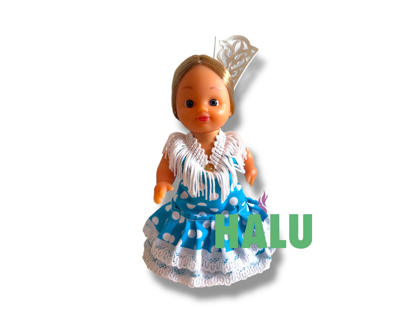 Muñeca Religiosa Gitana de Plastico/ Small Gypsy Religious Doll Plastic/ Santeria/ Espiritismo