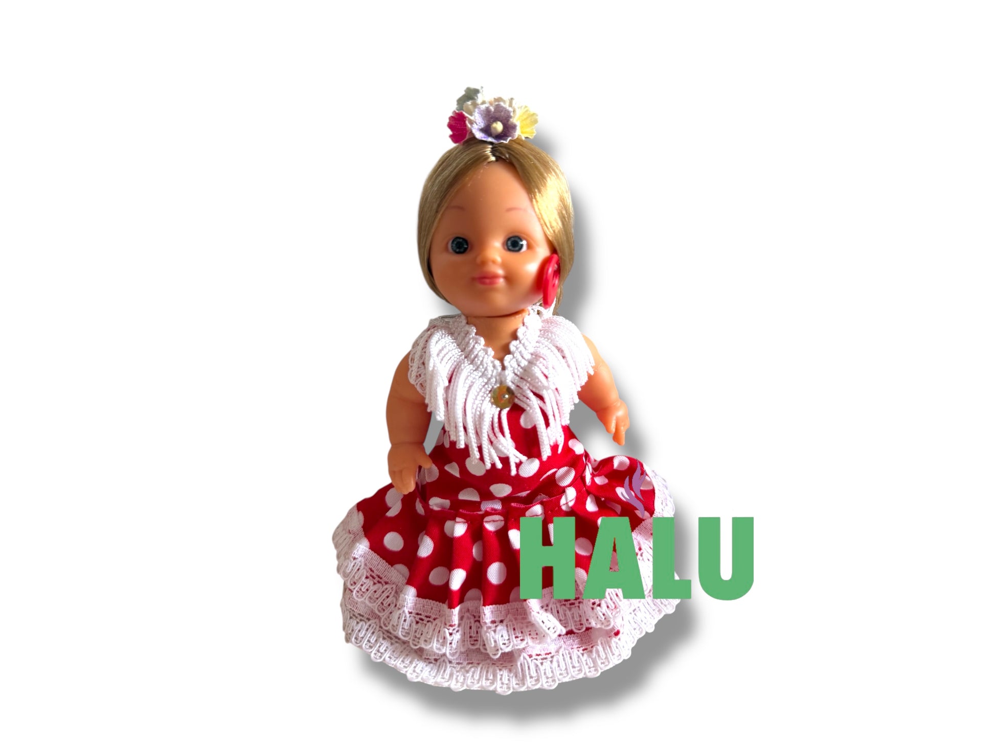 Muñeca Religiosa Gitana de Plastico/ Small Gypsy Religious Doll Plastic/ Santeria/ Espiritismo