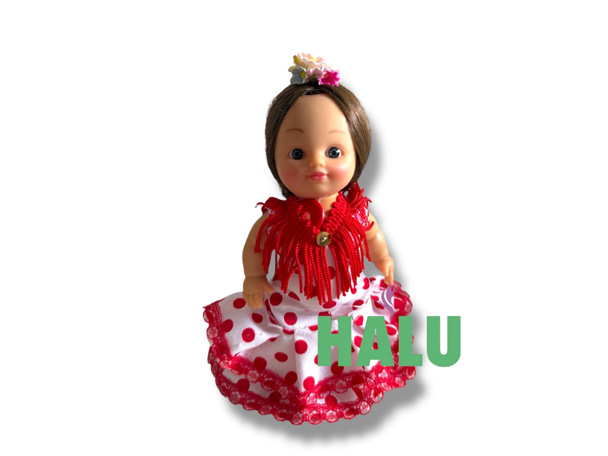 Muñeca Religiosa Gitana de Plastico/ Small Gypsy Religious Doll Plastic/ Santeria/ Espiritismo