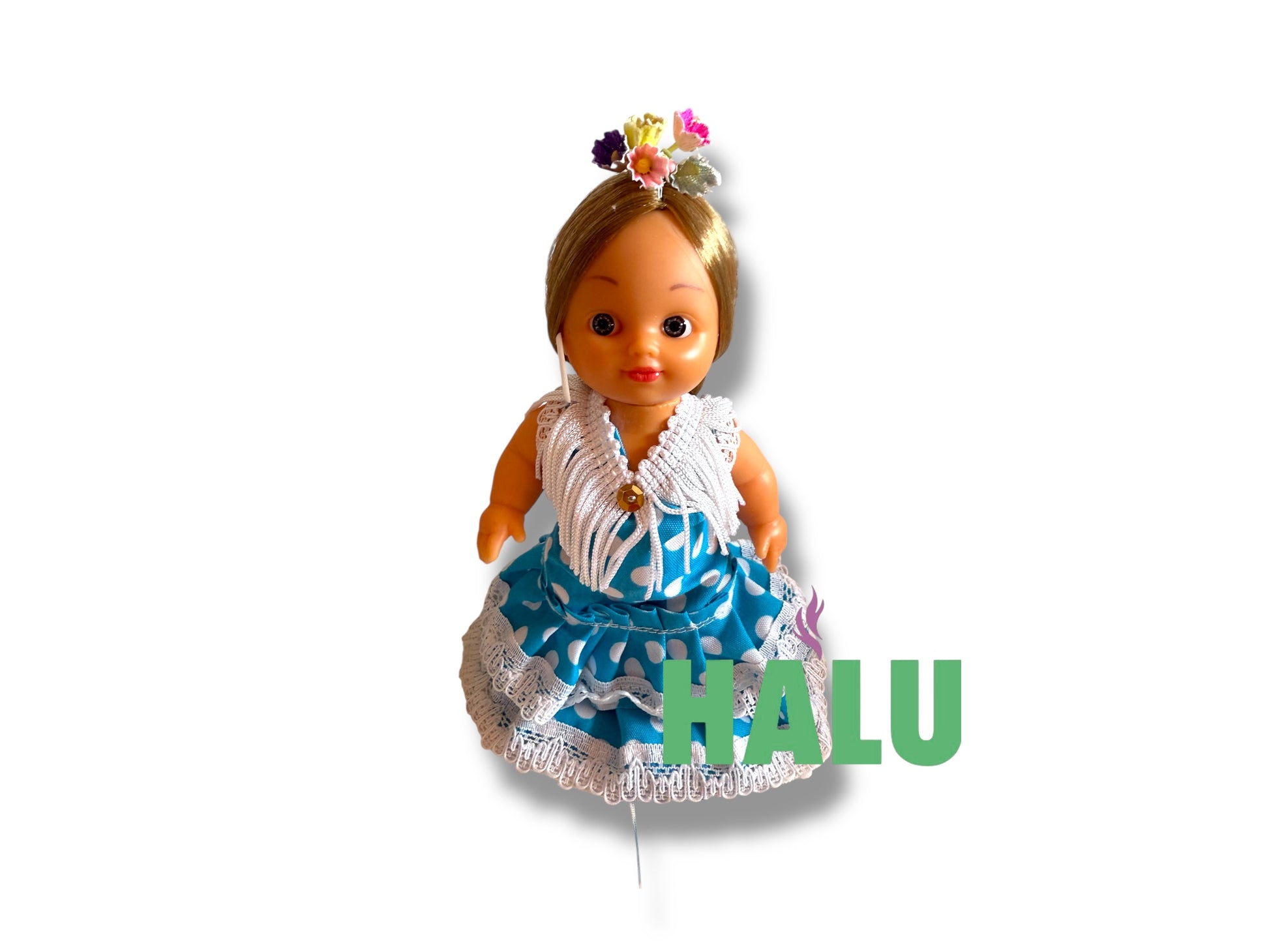 Muñeca Religiosa Gitana de Plastico/ Small Gypsy Religious Doll Plastic/ Santeria/ Espiritismo
