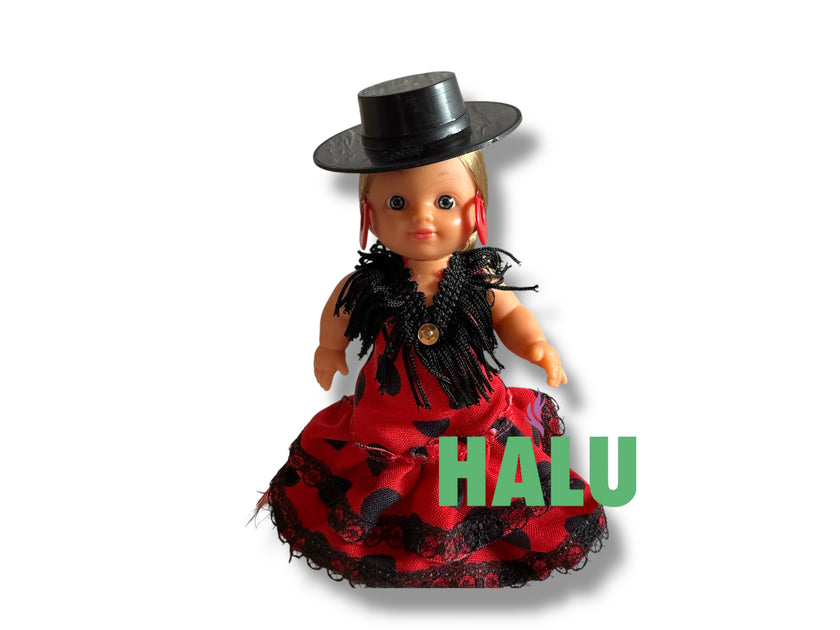 Muñeca Religiosa Gitana de Plastico/ Small Gypsy Religious Doll Plastic/ Santeria/ Espiritismo