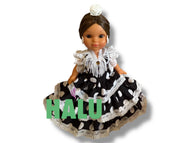 9.5” Muñeca Religiosa Gitana de Plastico/ Gypsy Religious Doll Plastic/ Santeria/ Espiritismo