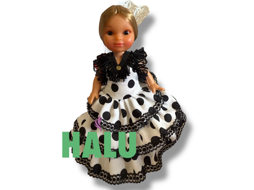 9.5” Muñeca Religiosa Gitana de Plastico/ Gypsy Religious Doll Plastic/ Santeria/ Espiritismo