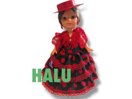 9.5” Muñeca Religiosa Gitana de Plastico/ Gypsy Religious Doll Plastic/ Santeria/ Espiritismo