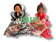 12” Muñeca Religiosa Gitana con Abanico/ Gypsy Religious Doll with Fan/ Santeria/ Espiritismo