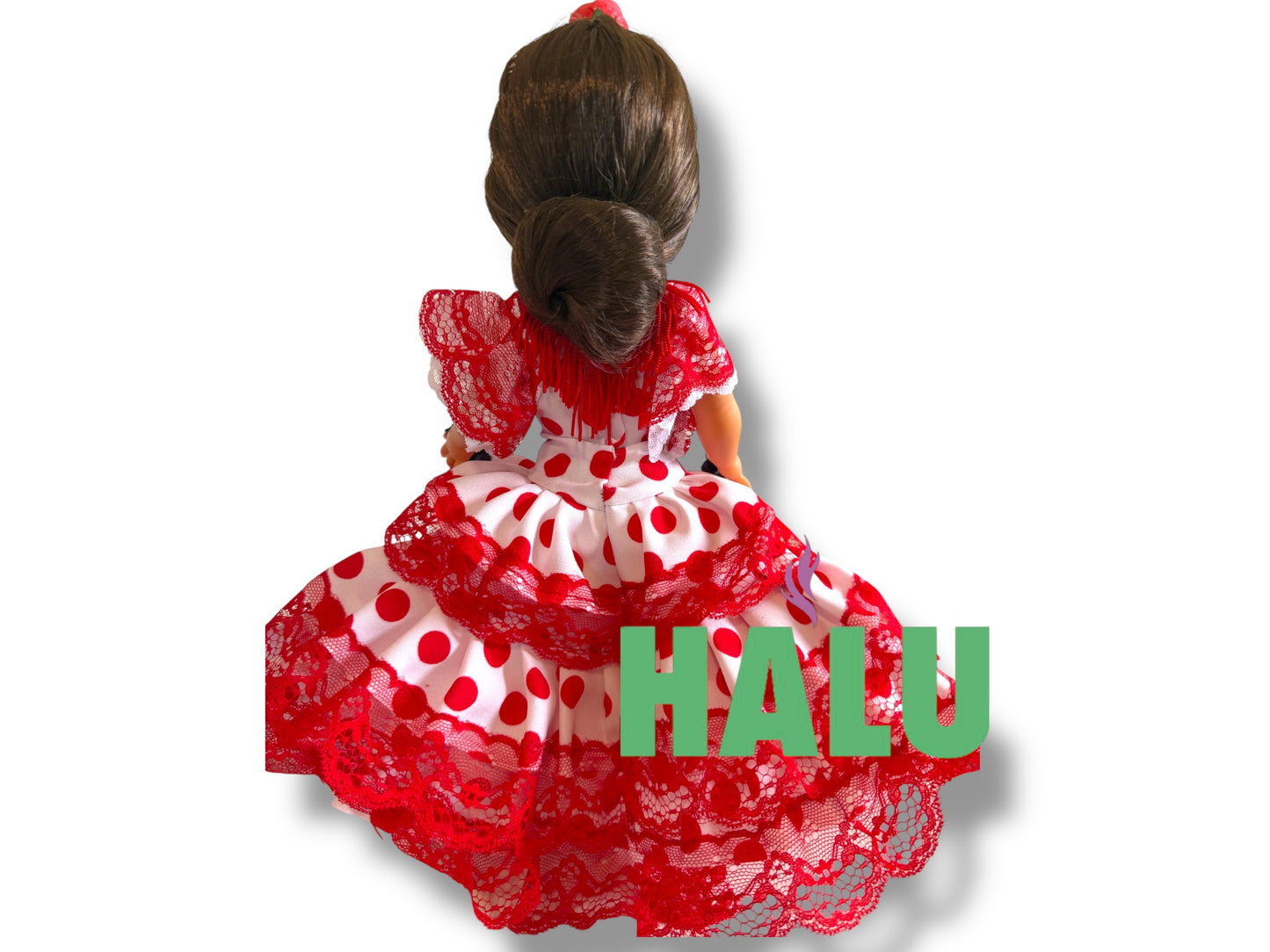 12” Muñeca Religiosa Gitana con Abanico/ Gypsy Religious Doll with Fan/ Santeria/ Espiritismo