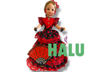 16” Muñeca Religiosa Gitana con Abanico/ Gypsy Religious Doll with Fan/ Santeria/ Espiritismo