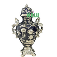 Potiche Sopera de Yemaya con Diseño/ Yemaya Tureen
