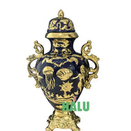 Potiche Sopera de Yemaya con Dorado Diseño/ Yemaya with Gold Tureen