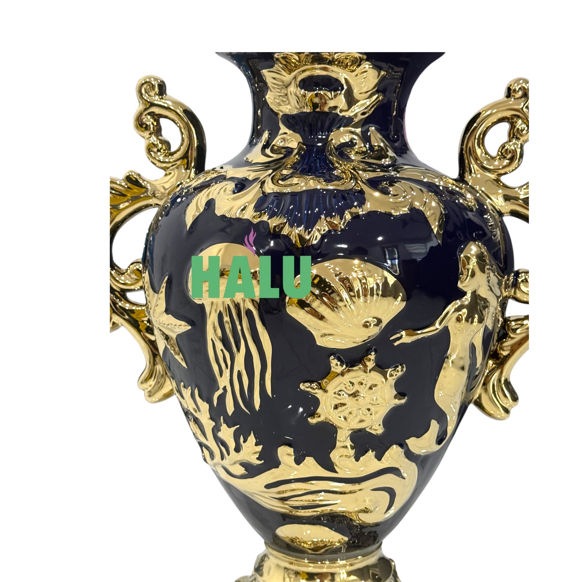 Potiche Sopera de Yemaya con Dorado Diseño/ Yemaya with Gold Tureen