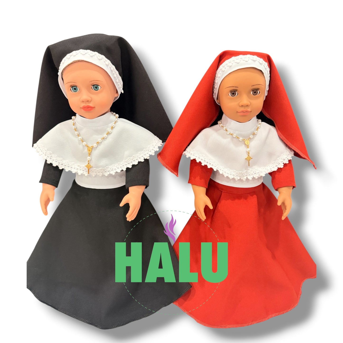 18” Nun Doll/ Monja Muñeca Elegante/ Santeria IFA