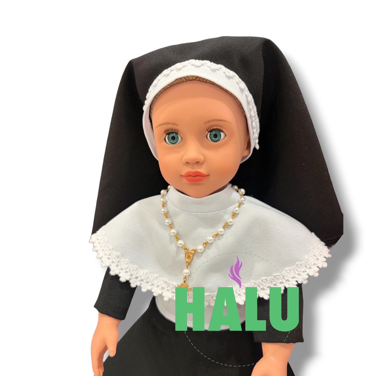 18” Nun Doll/ Monja Muñeca Elegante/ Santeria IFA