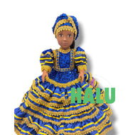 18" Muñeca Religiosa Elegante Dos Aguas/ Oshun Yemaya Doll for Santeria