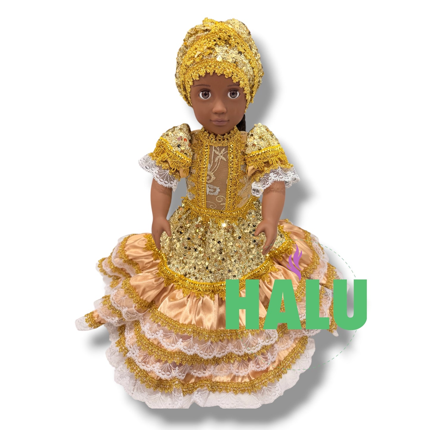 18” Muñeca Religiosa para Oshun/ Religious Doll for Ochun/Santeria