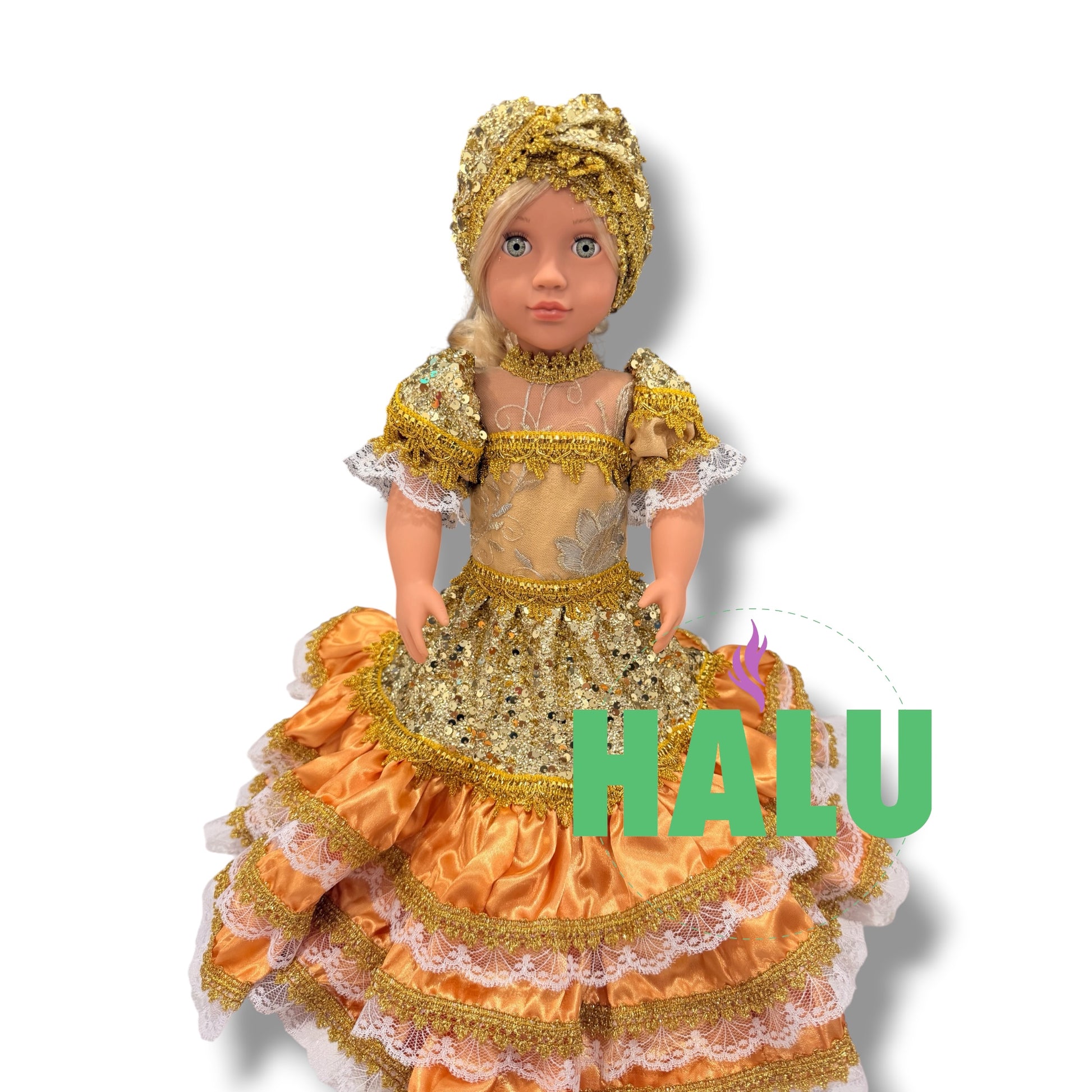 18” Muñeca Religiosa para Ochun/ Religious Doll for Ochun/Santeria