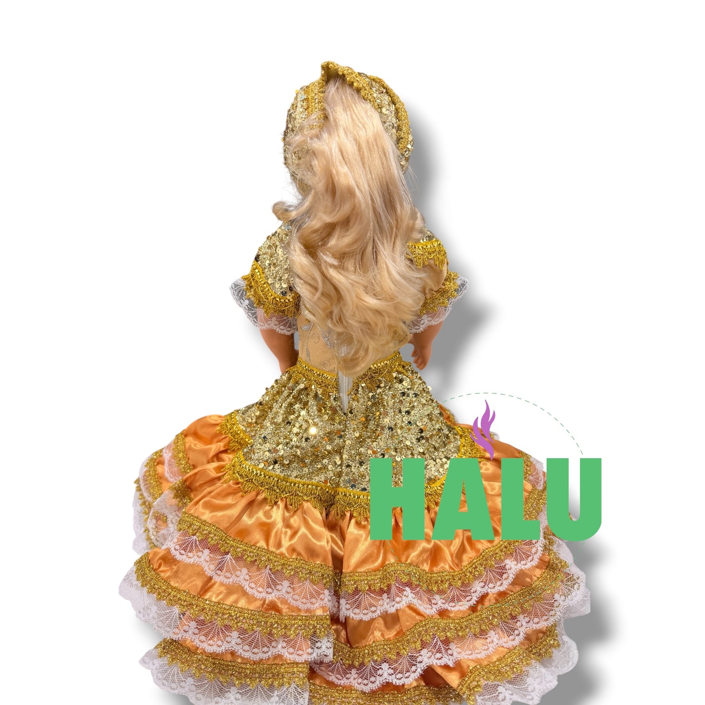 18” Muñeca Religiosa para Ochun/ Religious Doll for Ochun/Santeria