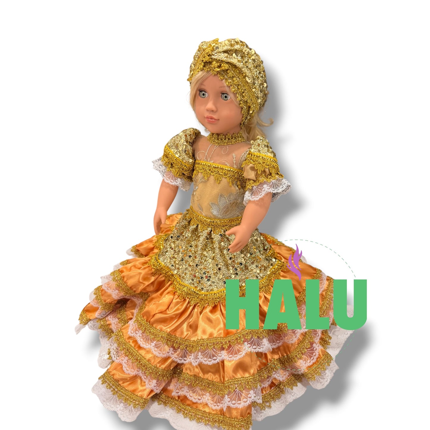 18” Muñeca Religiosa para Ochun/ Religious Doll for Ochun/Santeria