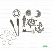 Yemaya Tools Santeria/ Herramientas de Yemaya de Metal