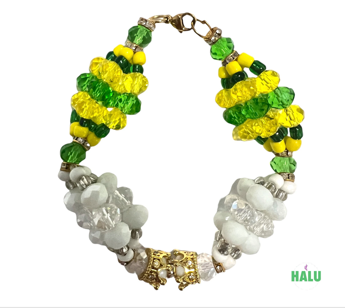 Ilde de Babalo con Obatala/ Orula Bracelet / Manilla de Orula/ Santeria Osha