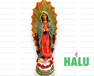 13" Virgen de Guadalupe / Our Lady of Guadalupe Incense Statue / Santo