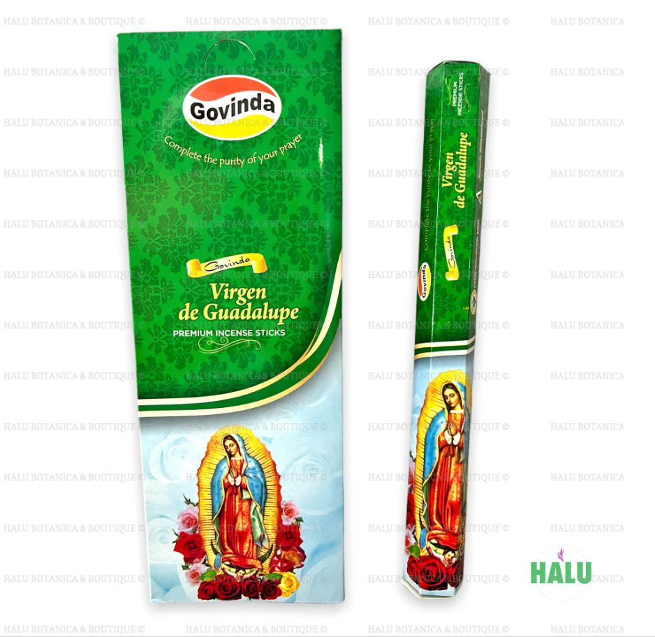 Virgen de Guadalupe Incienso/ Our Lady of Guadalupe Incense Sticks / Incienso Santo