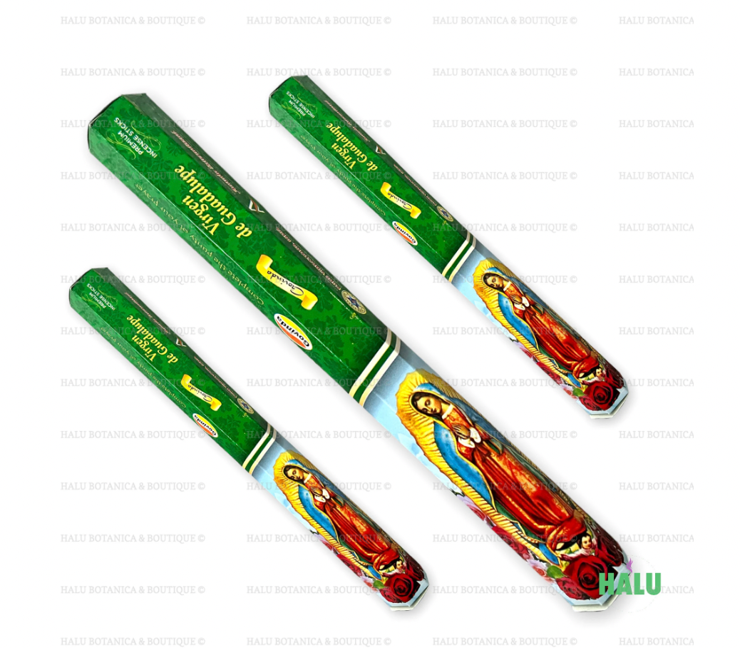 Virgen de Guadalupe Incienso/ Our Lady of Guadalupe Incense Sticks / Incienso Santo