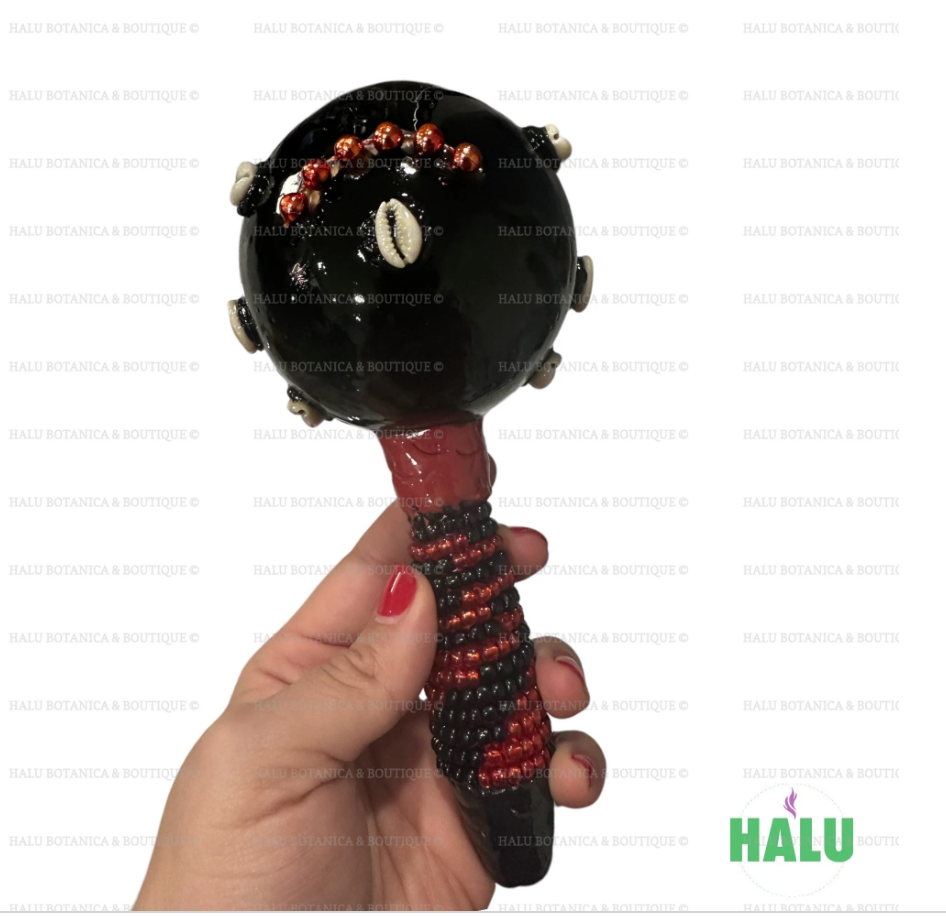 Maraca para Elegua Caracol/ Elegua Eshu Maraca/ Santeria IFA