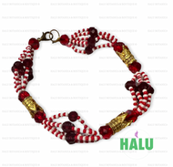 Collar de Mazo Shango con Ilde / Chango Mazo Necklace with Ilde/ Collar de Santo