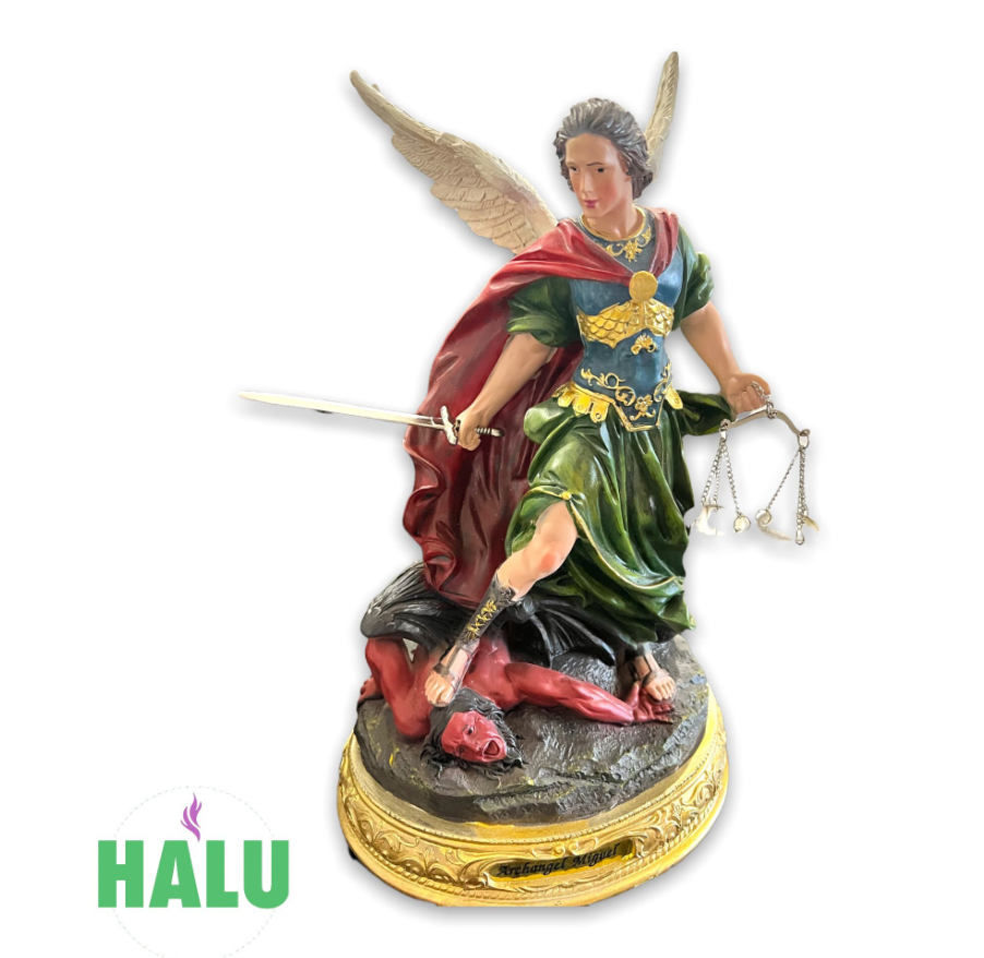 12” Arcángel San Miguel Estatua/ Archangel Michael Statue