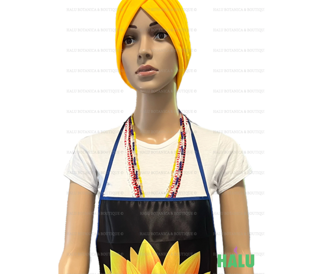 Set Delantal y Turbante Caridad del Cobre/Set Apron and Hat for Lady of Charity/Santeria