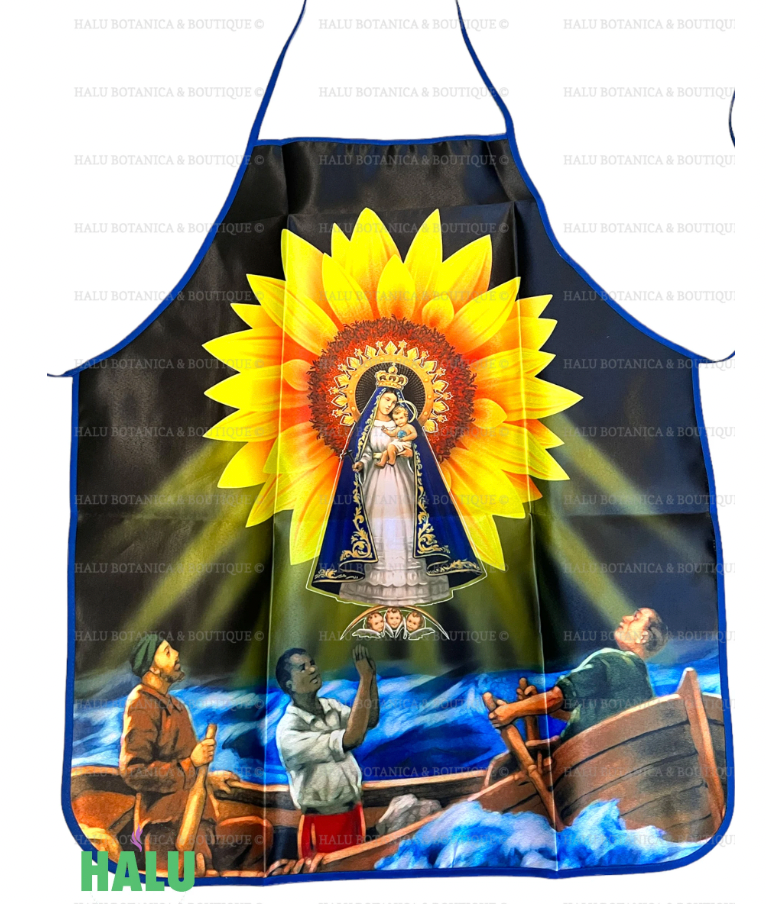 Set Delantal y Turbante Caridad del Cobre/Set Apron and Hat for Lady of Charity/Santeria