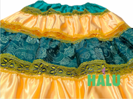 Falda de Orula/ Saya Amarilla con Verde/ Santería/ IFA Yoruba