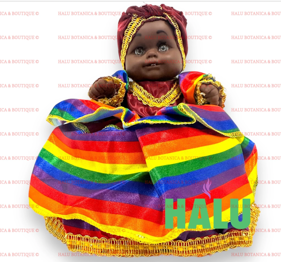 9 Colors Skirt Doll/ Muñeca de Saya 9 Colores/ Oya Santeria Yoruba