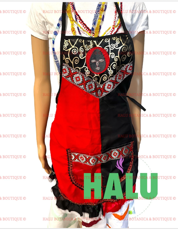 Set Delantal y Quilla Elegua/Set Apron and Bandana for Elegua/Santeria IFA