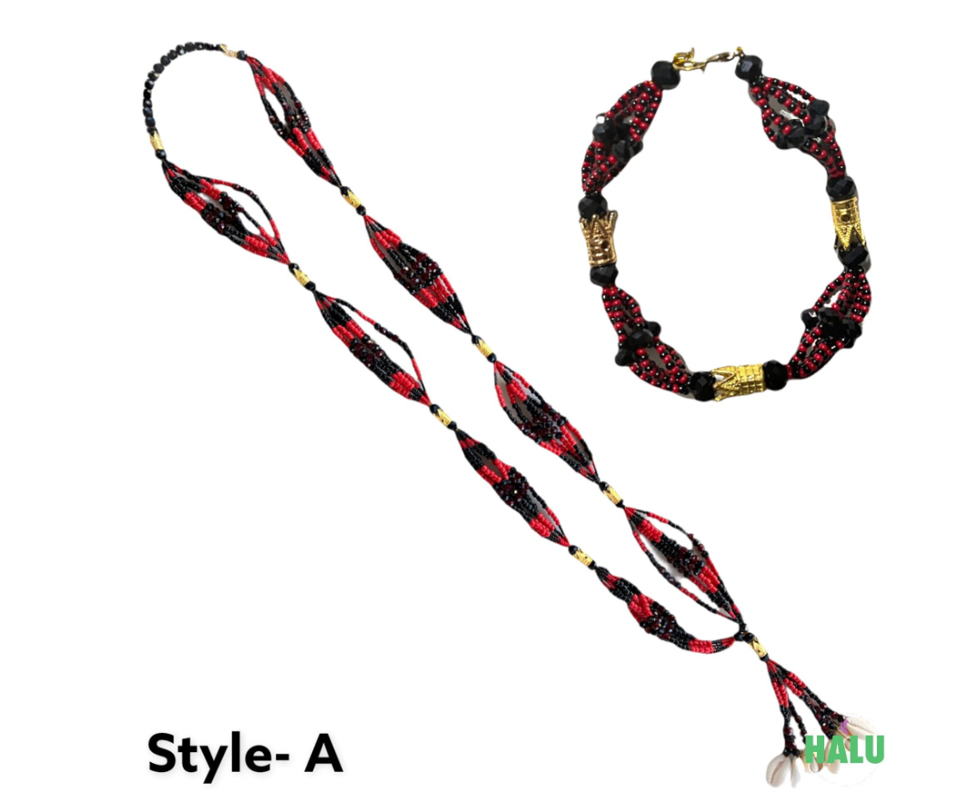 25” Collar de Mazo Elegua con Ilde / Elegua Mazo Collar con Ilde 25” / Collar de Santo