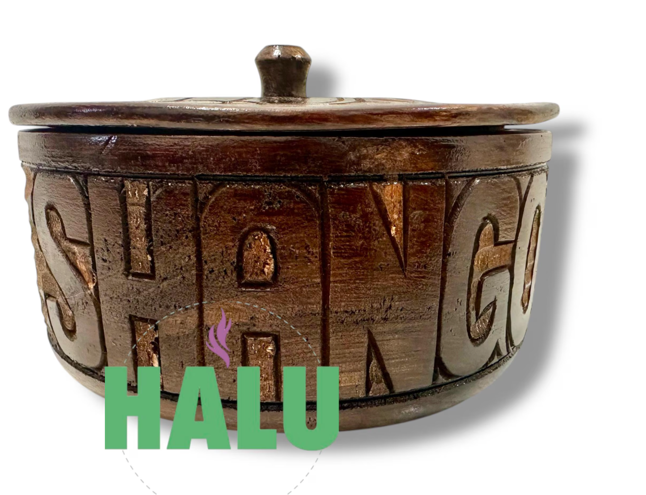 Batea Grande Shango Tallada / Herramientas Shango/ Orisha