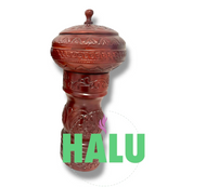 Bateas y Pilon Tallada para Shango IFA/ Batea Agayu Shango/ Santeria