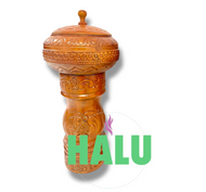 Bateas y Pilon Tallada para Shango IFA/ Batea Agayu Shango/ Santeria