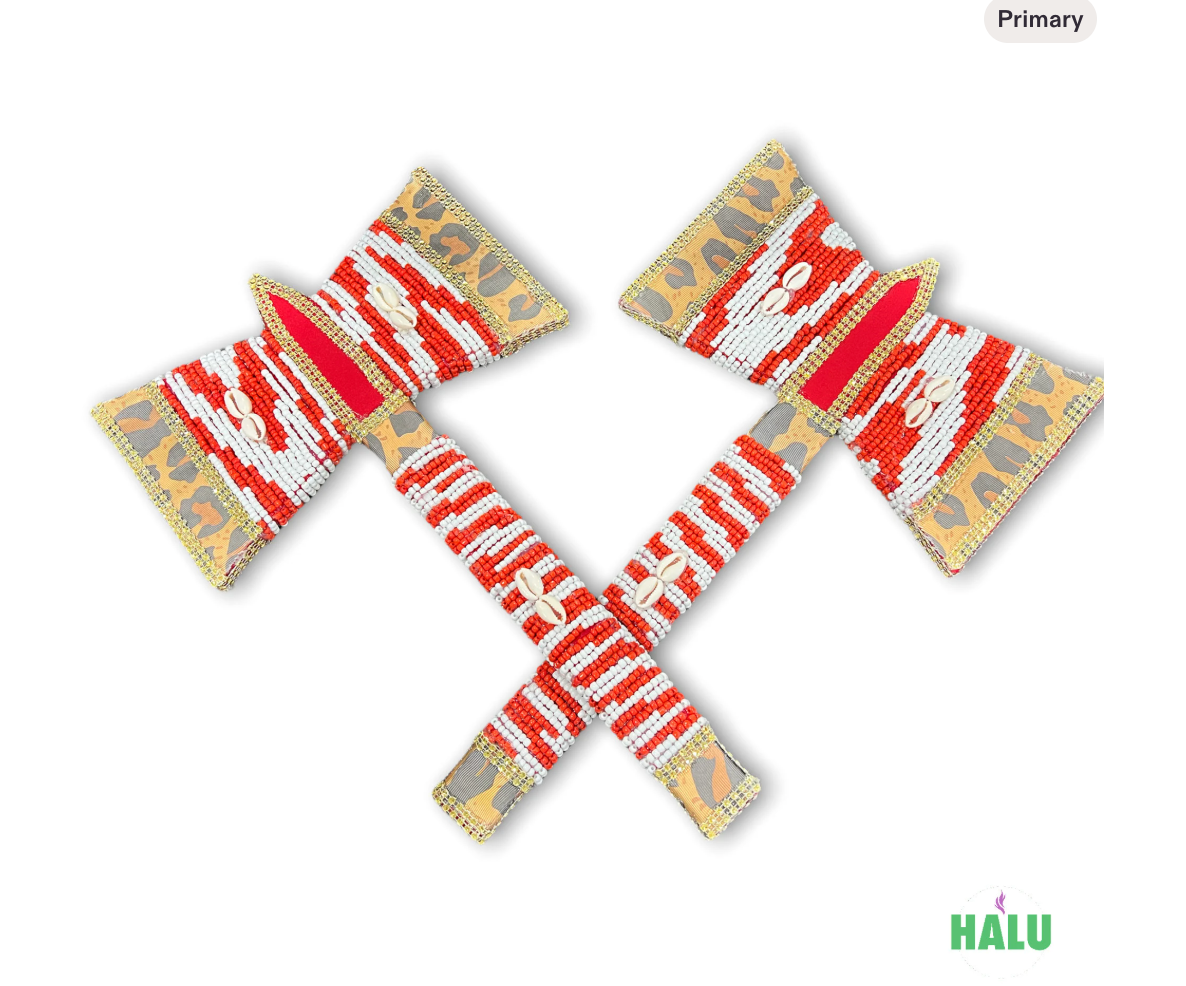 Hacha de Shango Agayu Decorada/ Shango or Agayu Axe