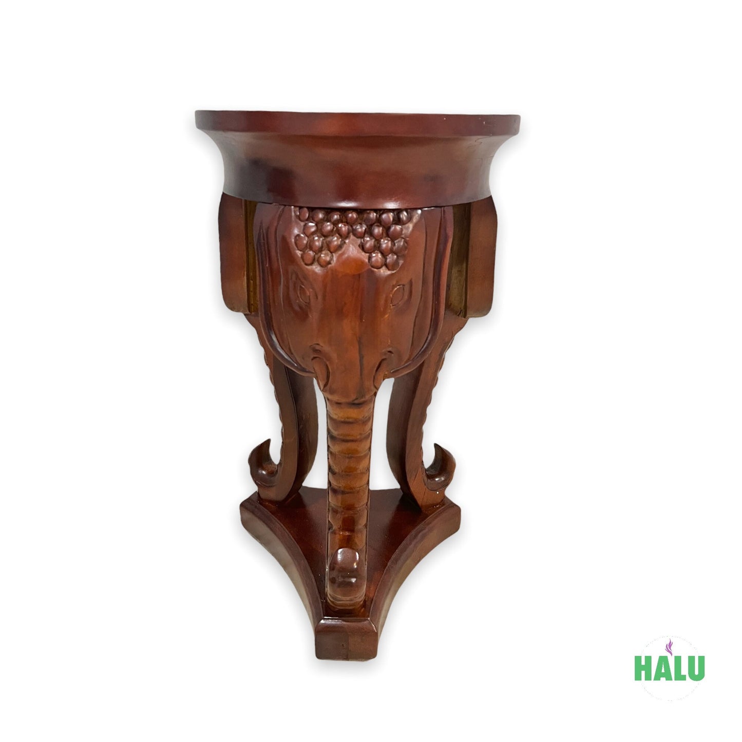 Pedestal de madera IFA Orula/ Wood IFA Orula Santeria Pedestal