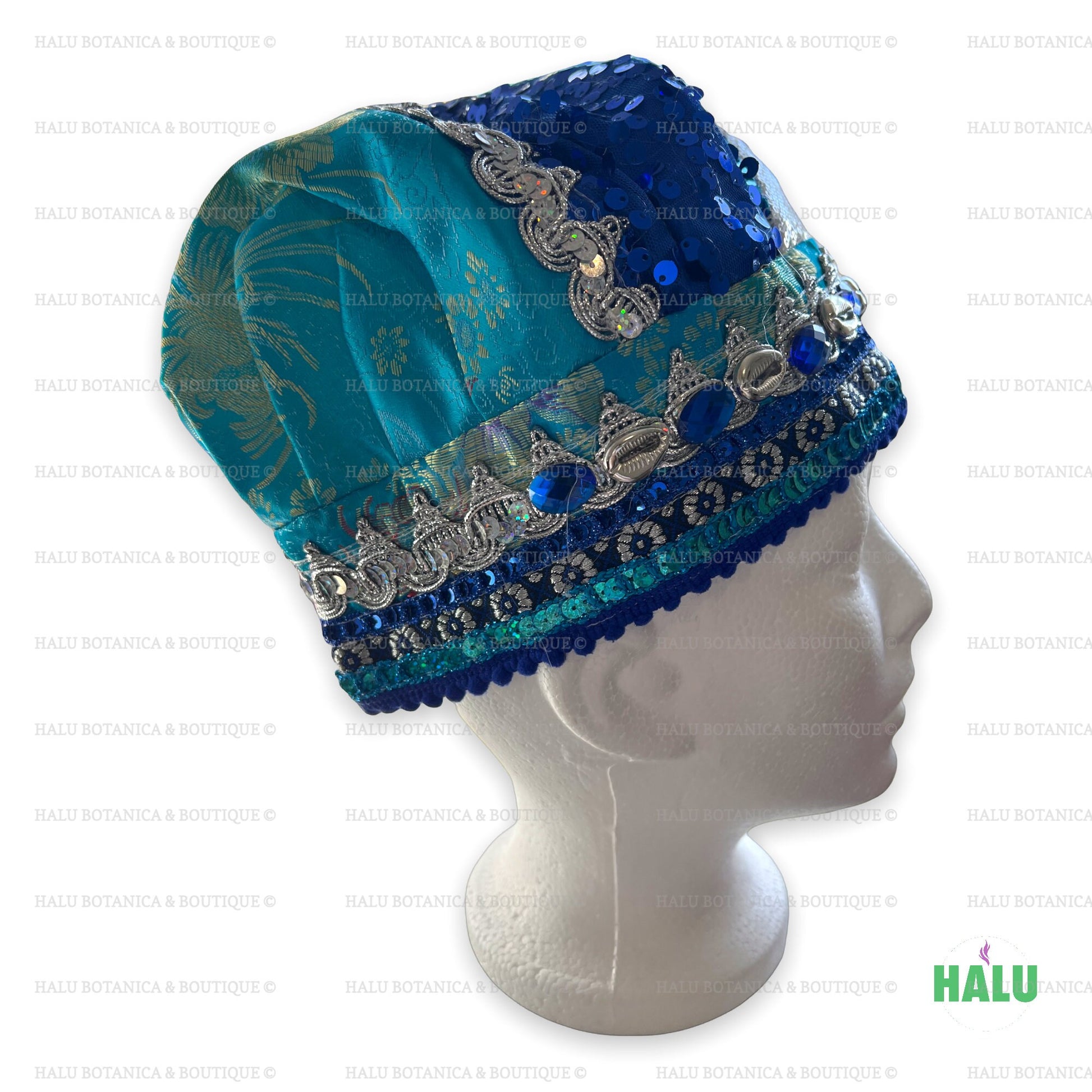 Yemaya Hat/ Gorro Orisha Yemaya/ Santeria Osha