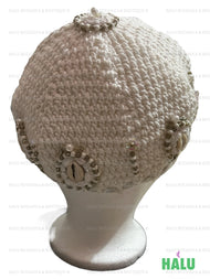 Sombrero de punto Obatalá/ Gorro Obatala Tejido / Santeria Osha