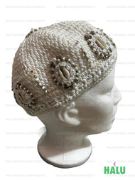 Sombrero de punto Obatalá/ Gorro Obatala Tejido / Santeria Osha
