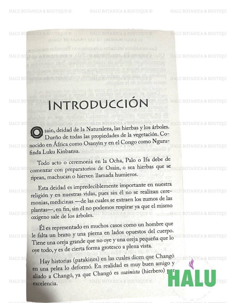 Libro El gran manual de las firmas de Ozain/ Ozain Religion Book/ Libro Religion Lucumi/ Santeria