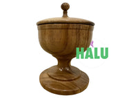 Orula Ikofa Ajere Decorada/ Orula Wooden Pot/ Sopera Mano Orula