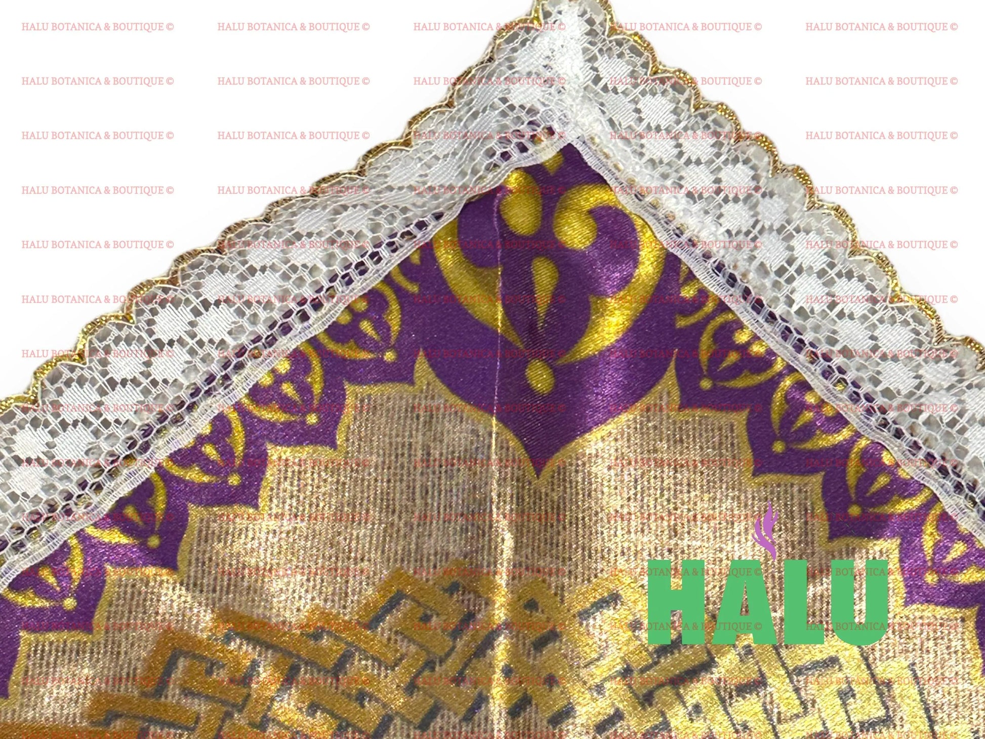 Quilla De San Lazaro en Satin/ Saint Lazarus Satin Bandana/ Santeria