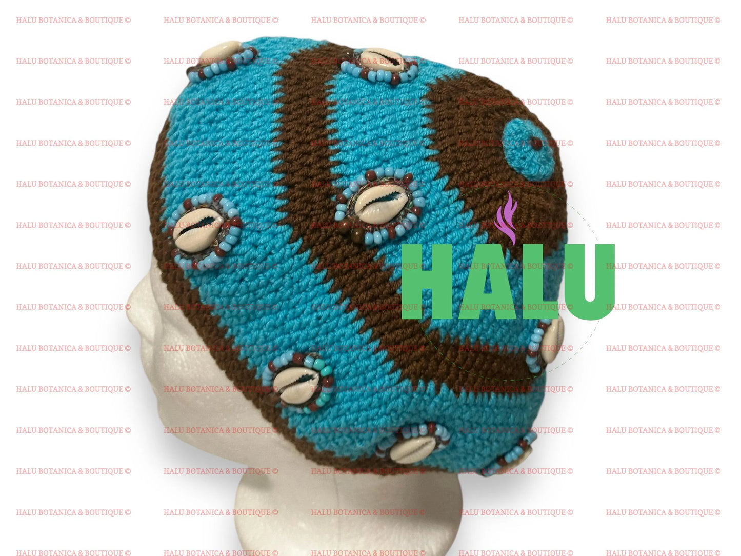 Gorro San Lazaro Aliprete tejido/ Gorro Asojano Tejido / Santeria Osha