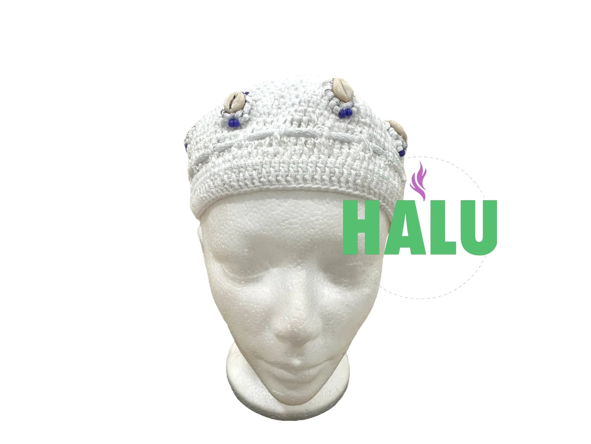 Sombrero de punto Obatala Obamoro / Gorro Obatala Tejido / Santeria Osha