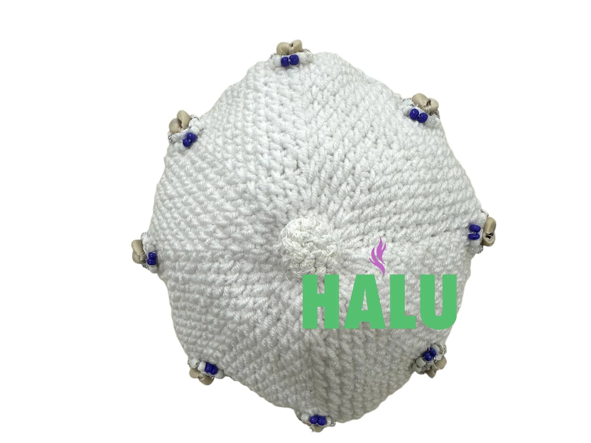 Sombrero de punto Obatala Obamoro / Gorro Obatala Tejido / Santeria Osha